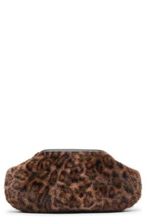 Dolce Vita Ramona Faux Fur Clutch in Leopard at Nordstrom