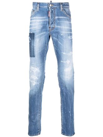 Dsquared2 Jeans con lavaggio schiarito - Blu