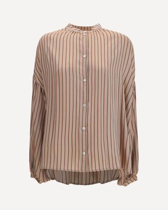 Kristina Ti Camicia a righe in misto seta Woman 38