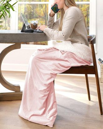 St. James Home The Work Sack Velvet And Sherpa Wearable Throw