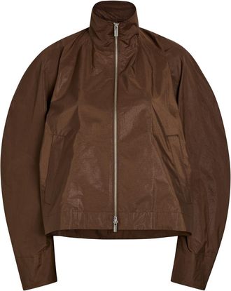 Issey Miyake Akimbo Woven Jacket - Dark Brown - 2