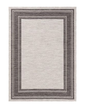 LR Home Winona Bordered Indoor/Outdoor Area Rug