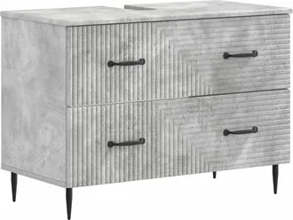 vidaXL Mueble De Lavabo Para Ba&ntilde;o Haarlem Gris Hormig&oacute;n Vidaxl