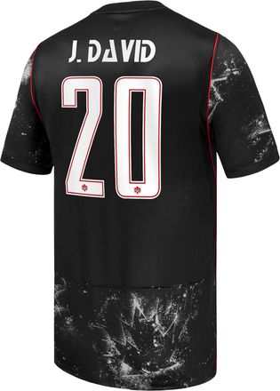 Nike Jonathan David Canada Soccer 2026 Stadium Away Nike Mens Dri-FIT Soccer Jersey in Black | NN203944790-CAN