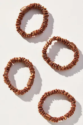 Slip Back to Basics Pure Silk Skinny Scrunchies