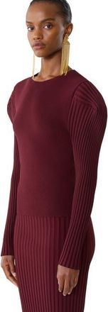 Lanvin Viscose Bib Sweater in Red at Nordstrom, Size X-Small Eu