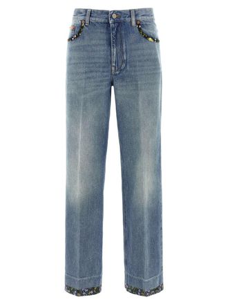 Valentino Garavani Valentino Garavani Floral Jeans