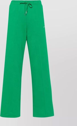 Parosh logo-embroidered straight trousers with side stripe detailing