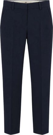 Elisabetta Franchi Slim-fit Broeken - Dames - Slim Fit Broeken - Blauw - S - Polyester - Broeken