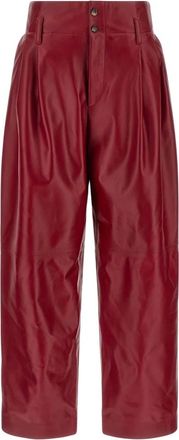 Alberta Ferretti Pantalones - Trousers - Mujer - Rojo - S