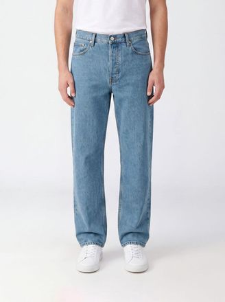 Dries Van Noten Mid-Rise Wide-Leg Jeans in Indigo Cotton Denim