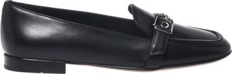 Baldinini Leren Loafer - Dames - Loafers - Zwart - 39 EU - Leer - Schoenen