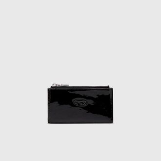 Diesel Card holder with glossy finish - Card cases - Woman - Black