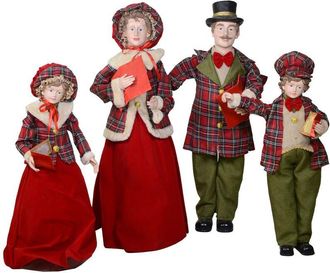 Vacchetti Vacchetti - Singer Family Juego De Telas Rojo Escoc&eacute;s 4pcs Cm34x22h95