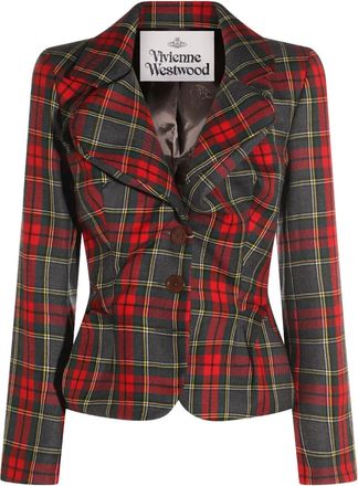 Vivienne Westwood Blazer tartan - Rosso