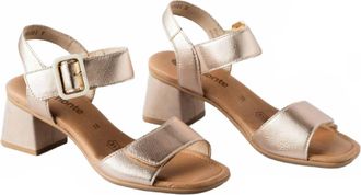 Remonte Womens Heeled Sandal In Metallic