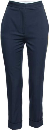 Stella McCartney wool straight-leg trousers - Blue