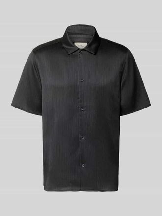 Les Deux Regular Fit Freizeithemd mit Kentkragen Modell Hector in Black, Gr&ouml;&szlig;e XXL