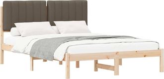 vidaXL Letto Con Testiera Rivestita Talpa 140 X 200 Cm Vidaxl