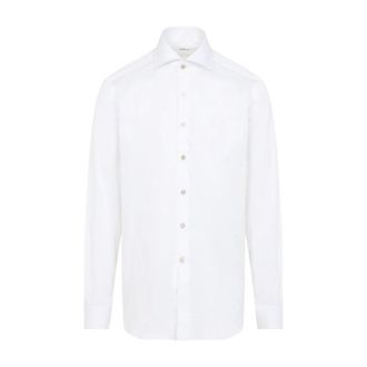 Kiton Formal Shirts, male, White, Size: 2XL Shirt