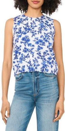 CeCe by Cynthia Steffe Floral Sleeveless Sweater in Light Blue Floral at Nordstrom Rack, Size X-Large