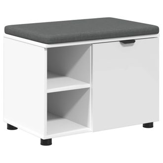 vidaXL Banco De Entrada 60 X 38 X 46 Cm Madera Ingenierizada Y Tela Vidaxl