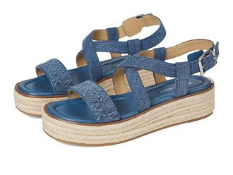 Michael Kors Lynn Espadrille Sandal Womens Sandals Union Wash : 9.5 M, Synthetic