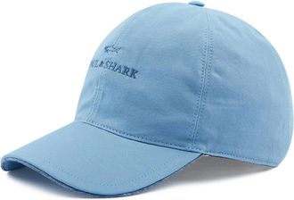 Paul & Shark Baseballpet met logoborduursel - Heren - Petten - Blauw - M - Katoen - Accessoires
