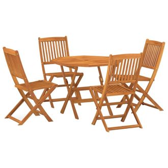 vidaXL Juego De Comedor De Jard&iacute;n 5 Piezas Madera Maciza De Acacia Vidaxl