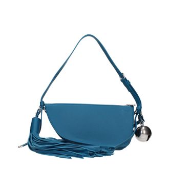 Burberry Donnas Borse a spalla Pelle Blu/Petrolio