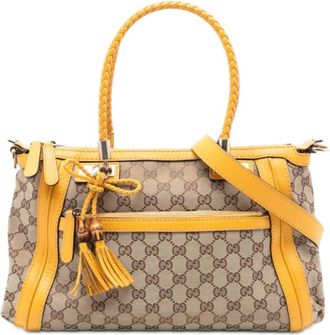 Gucci Pre-owned Gucci GG Canvas Bella Satchel Ladies BGH8ZMX5GM5NESSF