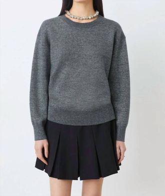 Suncoo Payeti Long Sleeve Sweater In Carbone
