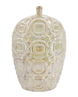A&B Home 20In Shelby Tall Iridescent Ceramic Vase