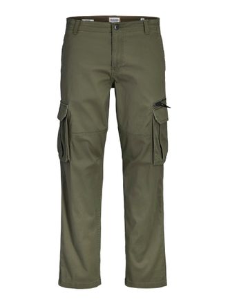 Jack & Jones Cargohose JACK & JONES JPSTKANE DOVER ZIP CARGO SN, Herren, Gr. 29, L&auml;nge 30, olive night, Web, Obermaterial: 98% Baumwolle, 2% Elasthan, unifarben, H