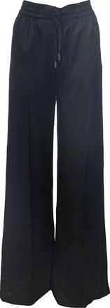 Ermanno Scervino Broeken, Dames, Zwart, 2Xs, Satijn, Pyjamabroek