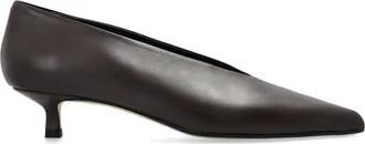 Aeyde Schoenen, Dames, Bruin, 38 1/2 EU, Leer, Clara Puntige Pomp
