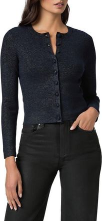 Paige Anzu Metallic Cardigan in Navy Multi Sparkle at Nordstrom, Size Xx-Small