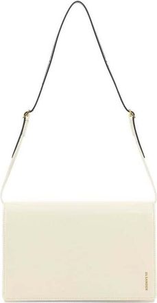 Jil Sander Ivory Leather Small File Shoulder Bag Eggshell Borse A Mano