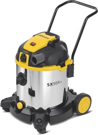 Stanley Aspirador Multiuso Sxvc50xtde De S&oacute;lidos Y L&iacute;quidos Con Toma Para Herramientas El&eacute;ctricas Integrada (1600 W, 50 L)