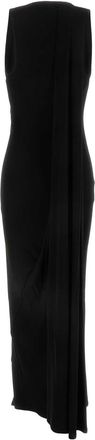 Balenciaga Womens Tank Dress Black Viscose Elastane