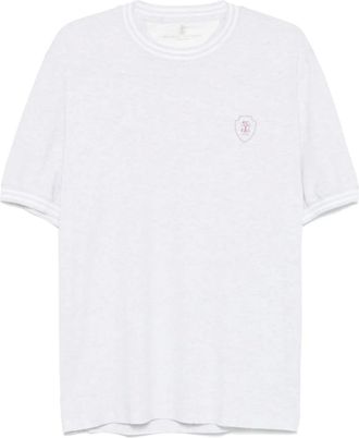 Brunello Cucinelli lightweight-jersey T-shirt - Grey