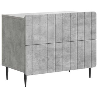 vidaXL Armario De Noche Con Caj&oacute;n Gris Hormig&oacute;n 62 X 34,5 X 49,5 Cm Vidaxl