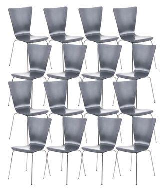 Clp Clp - Set De16 Sillas De Visita Aaron Gris