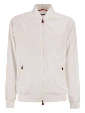 Kiton lightweight zip sweatshirt - White