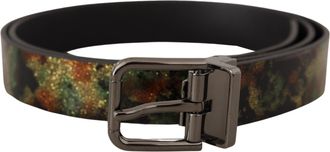 Dolce & Gabbana Glitter Camo Leren Riem