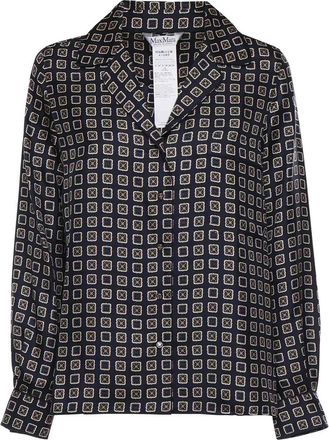 Max Mara Printed Silk Shirt