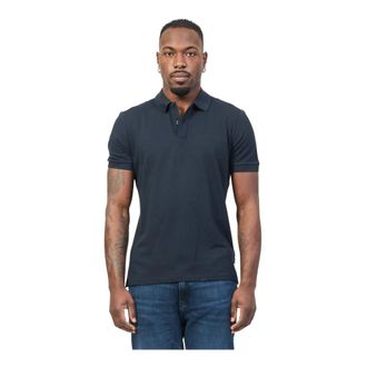 HUGO BOSS Tops, Heren, Blauw, 2Xl, Katoen, Blauwe Polo T-shirts en Polos