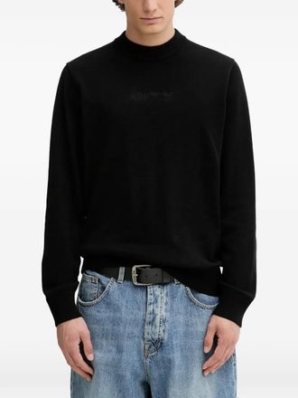 Karl Lagerfeld mock-neck sweater - Zwart