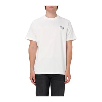 A.P.C. T-Shirts, male, White, XL, Rue Madame T-Shirt