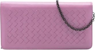 Bottega Veneta Pre-owned Clutches, female, Purple, Size: ONE SIZE Pre-owned Crossbody Bag